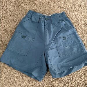 AFTCO Blue Utility Shorts with Relaxed Fit and Adjustable Waistband